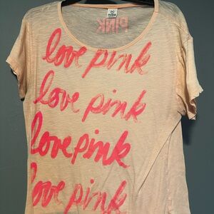 Victoria’s Secret pink shirt